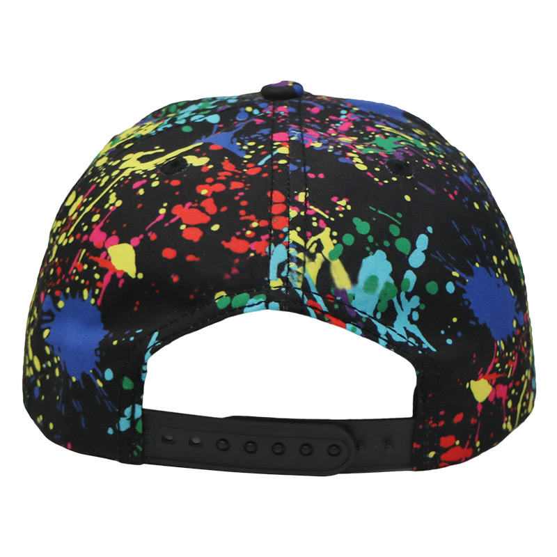 Paint - Splashing Style Womens Snapback Hats , Colorful Hip Hop Snapback Caps