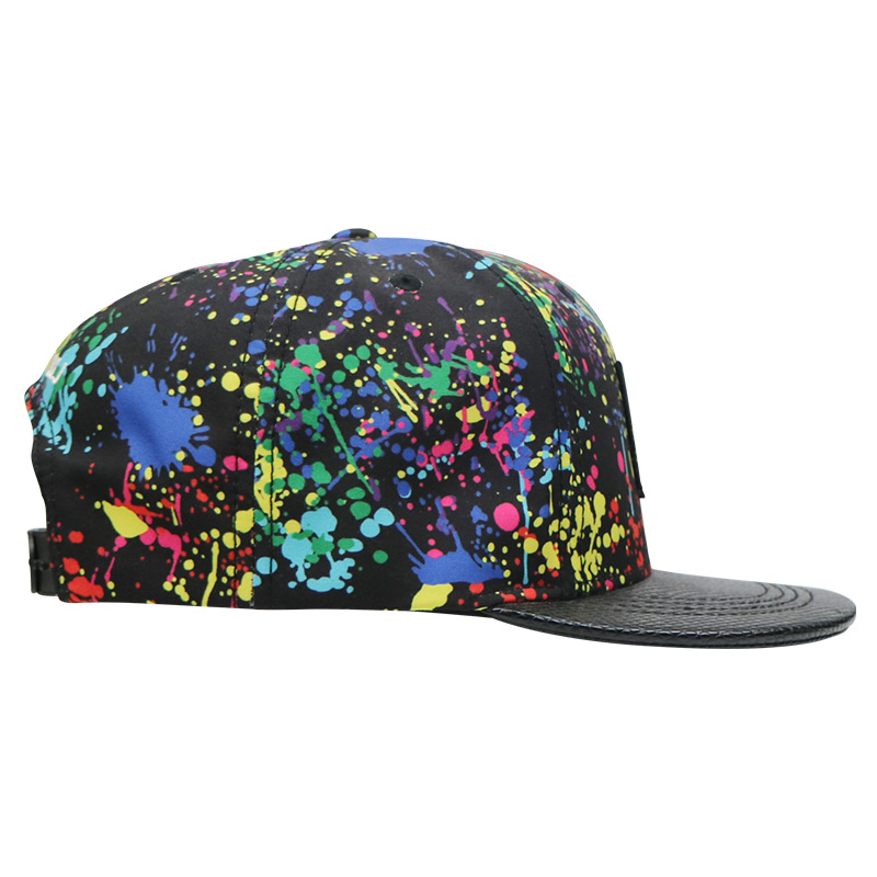 Paint - Splashing Style Womens Snapback Hats , Colorful Hip Hop Snapback Caps