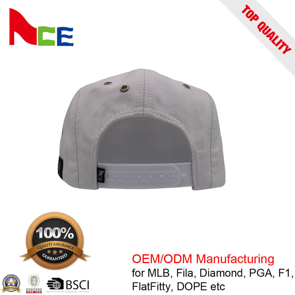 Fashion 100% cotton custom logo Flat Bill mens cap